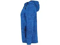 Толстовка на молнии Everest, меланжевый королевский синий