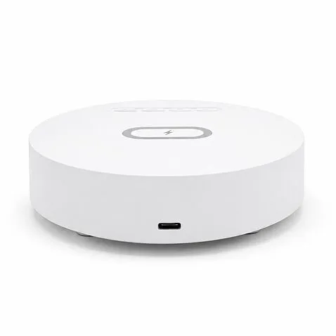 Часы с беспроводной зарядкой Dovel 3в1, белый