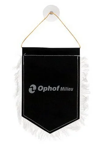 Заготовка вымпела под шелкографию или трансфер, черный Заготовка вымпела под шелкографию или трансфер, черный