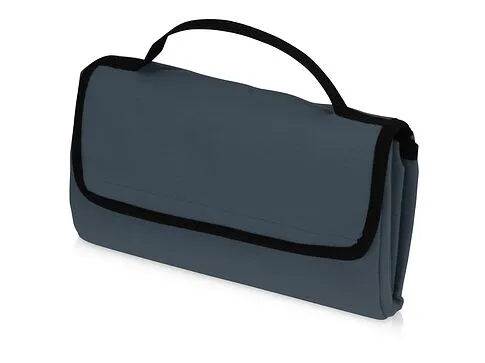 Подарочный набор с пледом и колонкой в сумке - холодильнике  Musical trek, синий