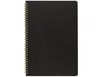 Бизнес тетрадь на гребне А4 Pragmatic, 100 листов в клетку, черный