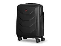 Чемодан WENGER Prymo, чёрный, малый, 40х55х20 см, 36 л, ABS+PC