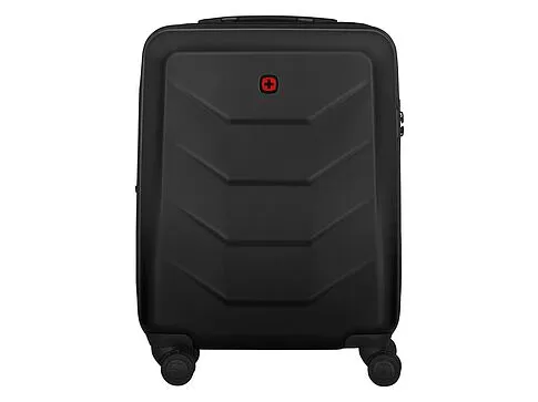 Чемодан WENGER Prymo, чёрный, малый, 40х55х20 см, 36 л, ABS+PC