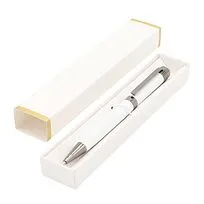 Ручка Senator в коробке Cradle белой с позолотой, белая