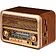 Bluetooth-колонка с радио Beatnik, коричневая
