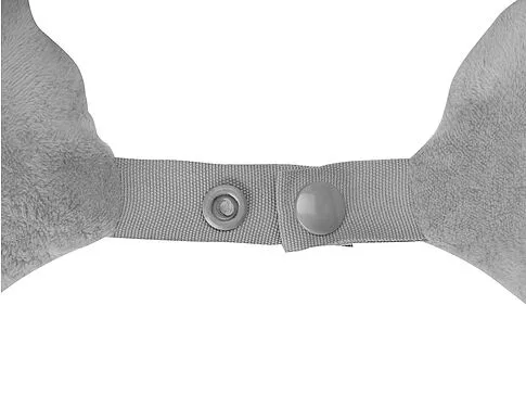 Подушка Basic из микрофибры с эффектом памяти U-shape, серый