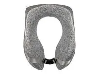 Подушка TORBER, дорожная, с эфектом памяти, серая, полиэстер, 20х27х10 см