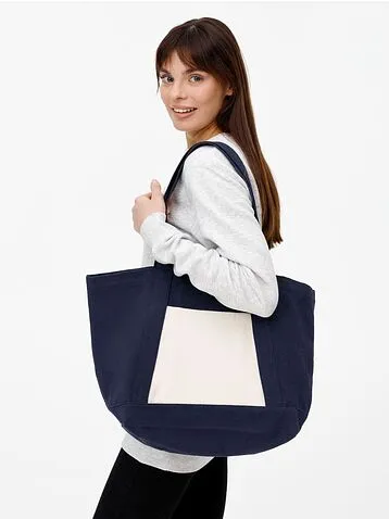 Шопер Shophop, синий с неокрашенным