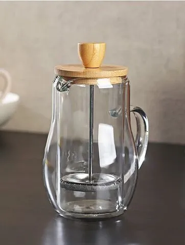 Френч-пресс стеклянный 400 мл, прозрачный Френч-пресс стеклянный 400 мл, прозрачный