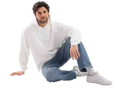 Худи оверсайз Alpha.01 унисекс, молочный