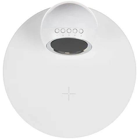 Станция беспроводной зарядки с часами и подсветкой GlobeBee, белая