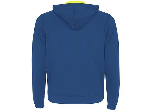 Толстовка на молнии Fuji, королевский синий/неоновый желтый