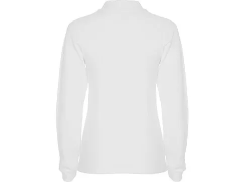 Рубашка поло Estrella женская с длинным рукавом, белый