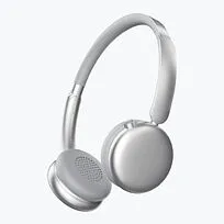 Беспроводные накладные наушники Stereo Light, BT 5.4, 300 мАч, cеребристый, Deppa
