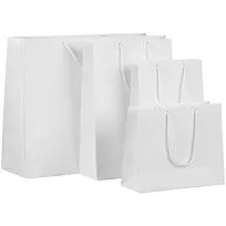 Пакет бумажный с ламинацией Lami Tote S, белый