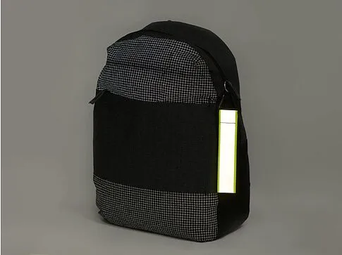 Светоотражающий брелок Reflector, серебристый/неоновый зеленый