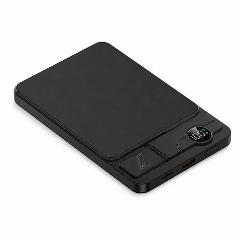 Внешний аккумулятор c беспроводной зарядкой Superb, 5000 mAh, черный