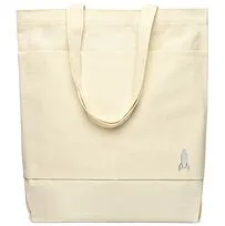 Сумка для покупок JETTA 325 г/м² с шильдом - ракета, натуральный