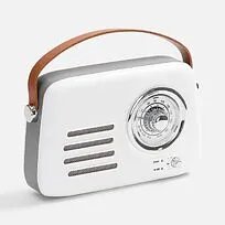 Bluetooth-колонка с радио Retronica, белая