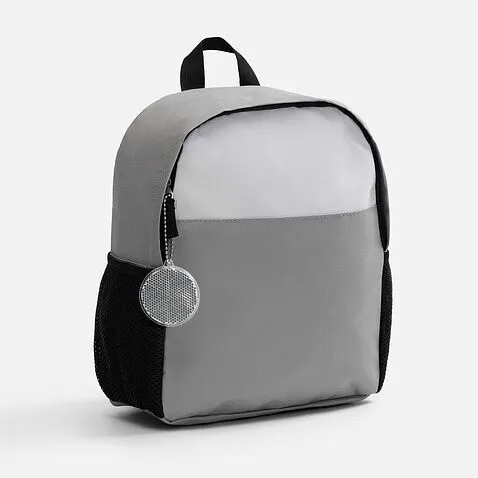 Пешеходный светоотражатель с цепочкой «Круг», белый