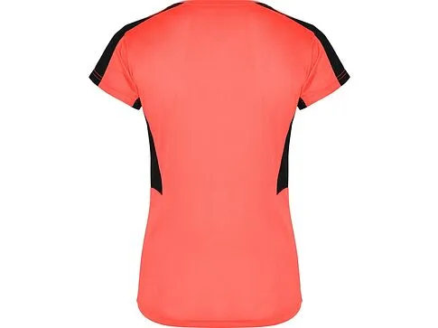 Футболка Suzuka женская, неоновый коралловый/черный