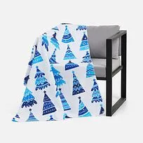 Флисовый плед Imaginario, синий