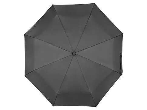 Зонт складной Ontario, автоматический, 3 сложения, с чехлом, черный (Р)
