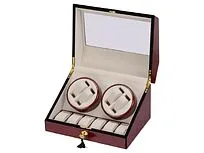 Шкатулка для часов с автоподзаводом Цюрих, красное дерево