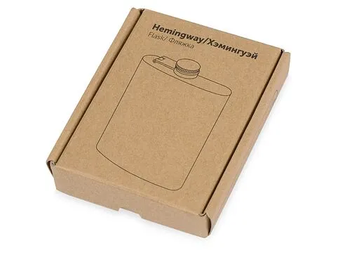 Фляжка 198 мл Hemingway, серебристый