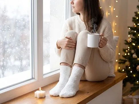 Свеча Snowlight 3, белая, 6 см