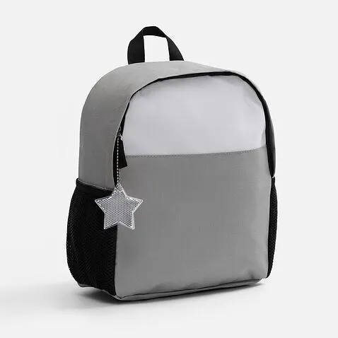 Пешеходный светоотражатель с цепочкой «Звезда», белый