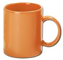 Кружка керамическая MUG 310 мл, оранжевый