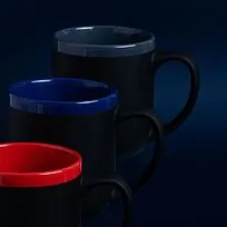 Кружка Barrel, софт-тач, чёрно-красная