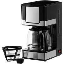 Электрическая кофеварка DayDriver, черно-серебристая