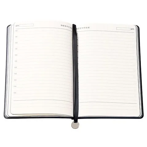 Ежедневник A5 недатированный Impero в мягком переплёте, черный