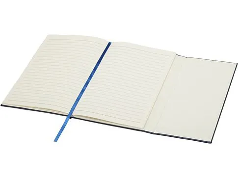 Блокнот Alejandra формата А5 с твердой обложкой из переработанной кожи - Синий