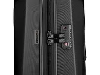 Чемодан WENGER Prymo, чёрный, малый, 40х55х20 см, 36 л, ABS+PC