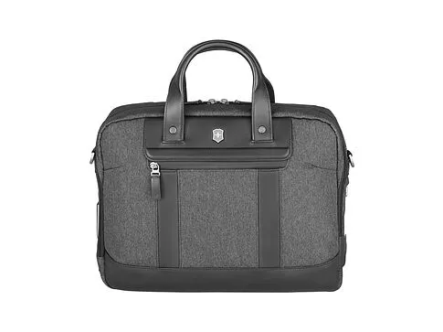 Портфель VICTORINOX Architecture Urban2 15 Briefcase 15'', серый, полиэстер/кожа, 42x13x31 см, 16 л