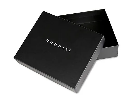 Портмоне для кредитных карт BUGATTI РЕМО | REMO, с защитой данных RFID, коричневое, натуральная воловья кожа, 10,5х1,5х8,2 см