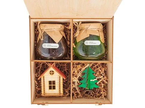 Подарочный набор Decoration Deluxe 2.0 с двумя видами варенья, натуральный