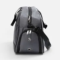 Спортивная сумка Atlantes, светло-серая с черным