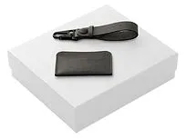 Подарочный набор Long River: картхолдер, ремешок для ключей, белая коробка