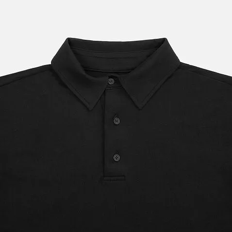 Рубашка поло унисекс Senti, черная