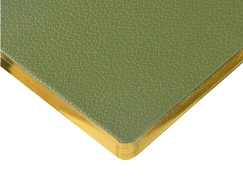 Еженедельник недатированный А6 Verde с нашивкой, зеленый