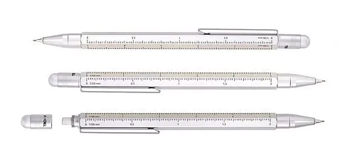 Многофункциональный механический карандаш CONSTRUCTION GRAPHITE, серебристый