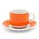 Чайная пара фарфоровая 220см³ экспресс Sunrise, оранжевый, в коробке