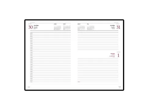 Ежедневник А5 датированный Leader 2026, черный