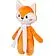 Мягкая игрушка Beastie Toys, лисенок с белым шарфом