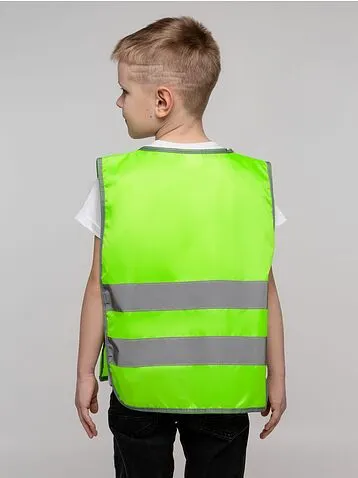 Жилет светоотражающий детский С-2.001Н, желтый неон