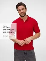 Рубашка поло унисекс Upswing, красная